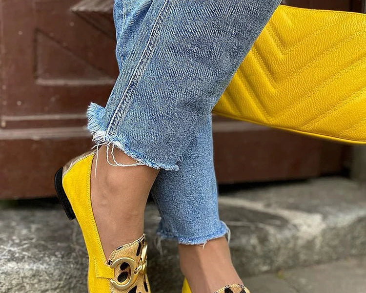 Stelle | Loomamustriga loafer