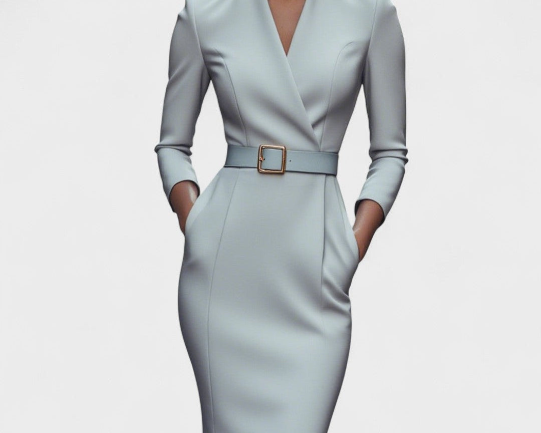 Inês | Elegantne Vööga Kleit