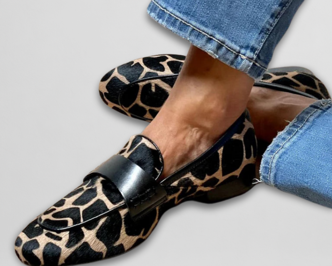 Katie | Ortopeedilised Leopardimustrilised Loafers