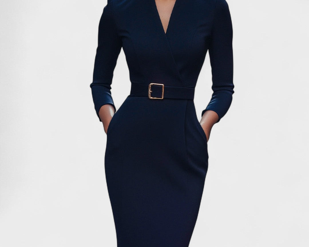 Inês | Elegantne Vööga Kleit