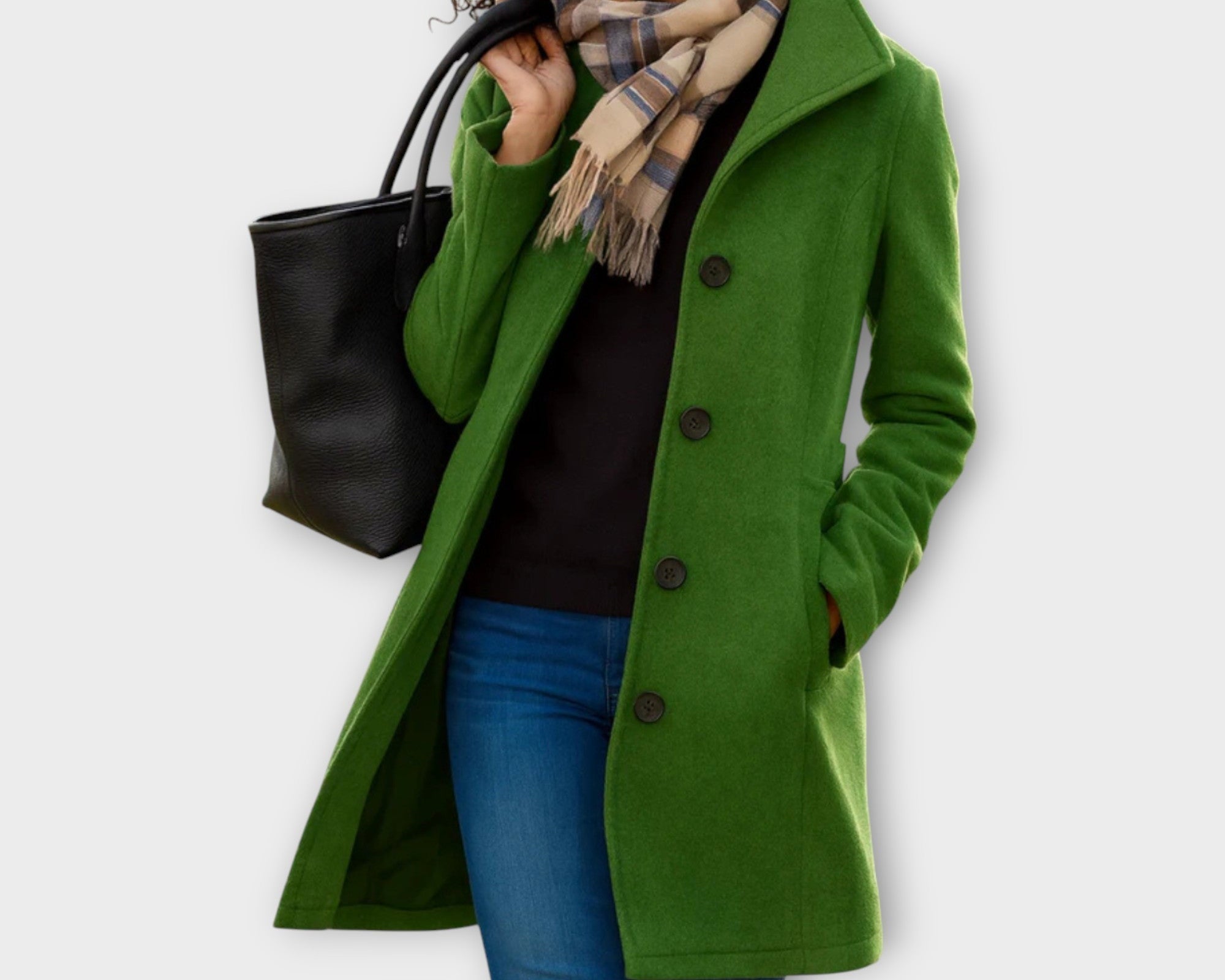 Tinna | Elegantiškas paltas su sagomis