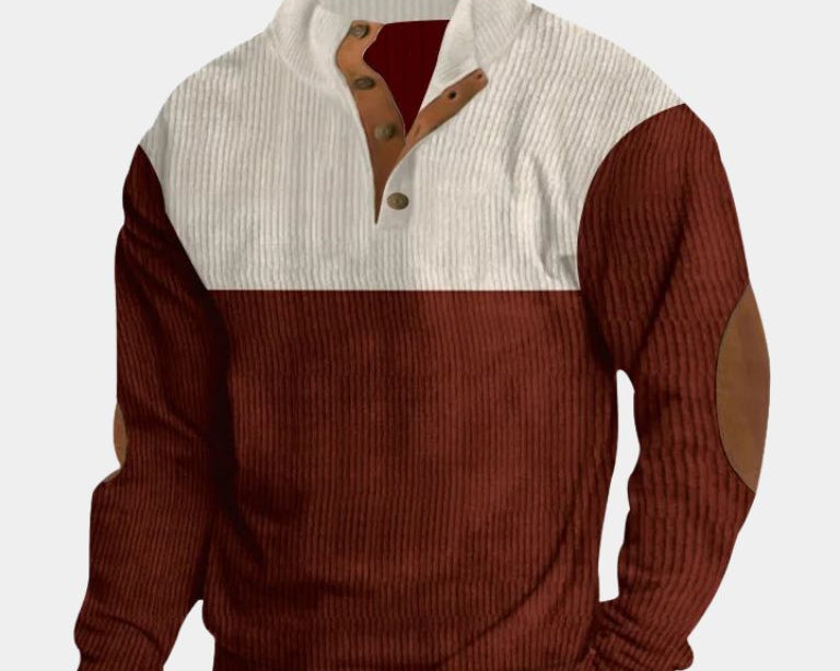 Melker | KÕRGE KAELUSEGA KORDUROOST PULLOVER MEESTELE