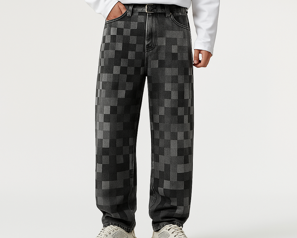 Edvard | Meeste Pixel Efektiga Denim Jean