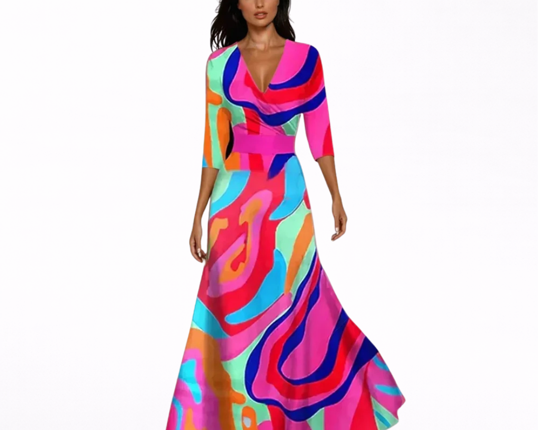 Emilia | Maxi Lilleline Elegantne Kleit