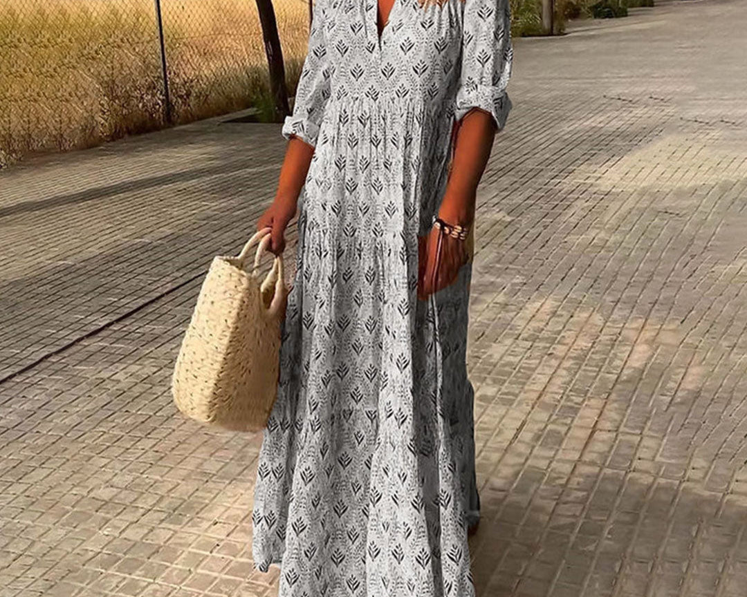 Nora | Elegantne Boho Maxi Kleid