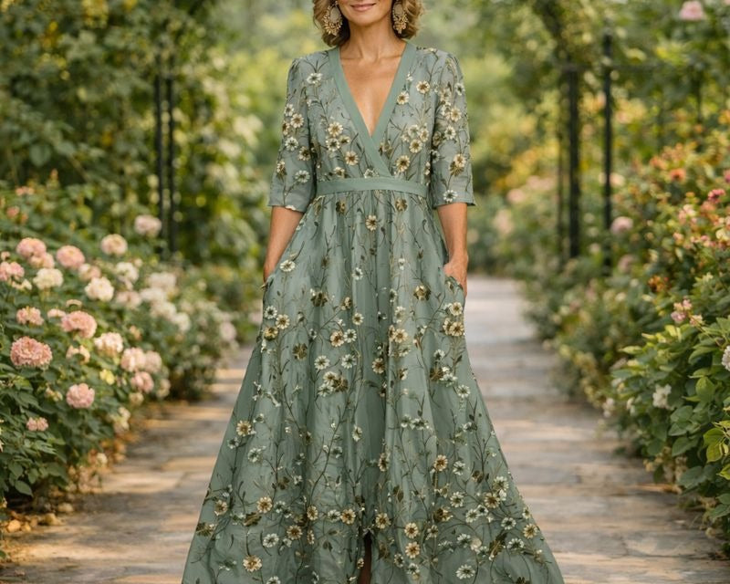 Mila | Pehme V-kaelusega Maxi-kleit