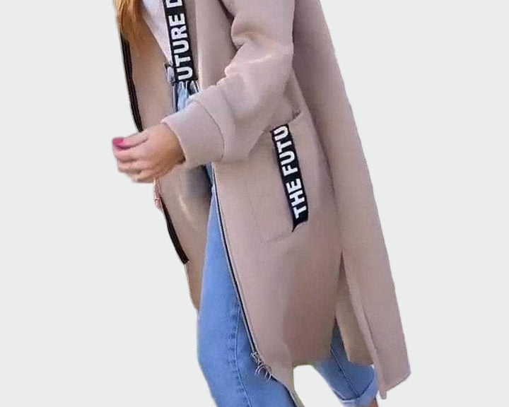 Anneli | Pikk mantel kapuutsiga