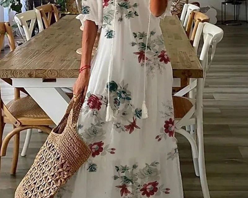 Lana | Figuurile sobiv Boho Maxi Kleid
