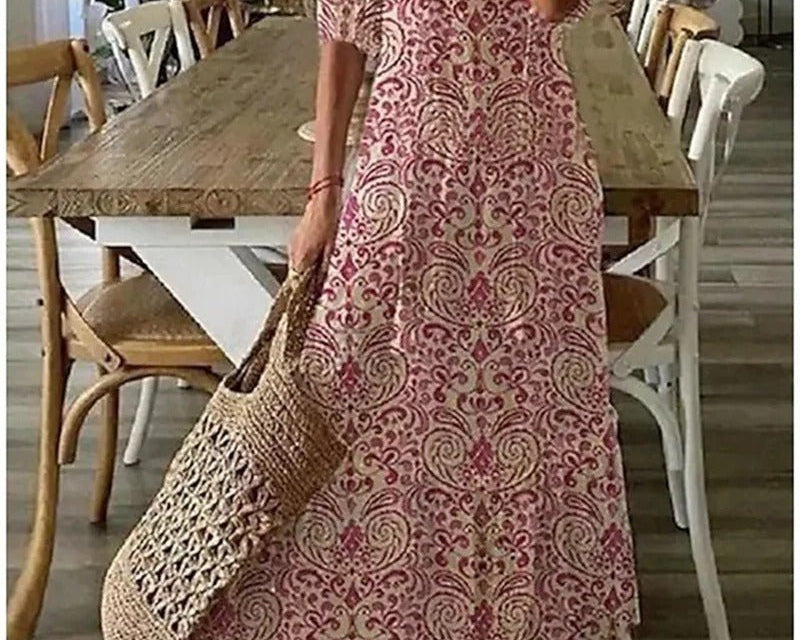 Lana | Figuurile sobiv Boho Maxi Kleid