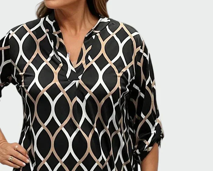 Serena | Vabaaja pluus pikkade varrukatega ja elegantse disainiga