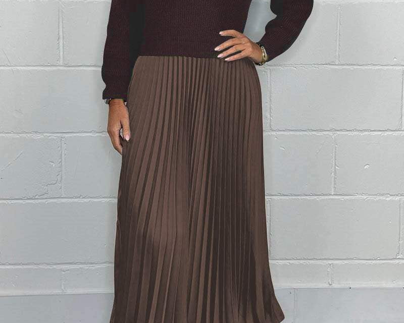 Liza | Pullover ja plisseekleit komplekt