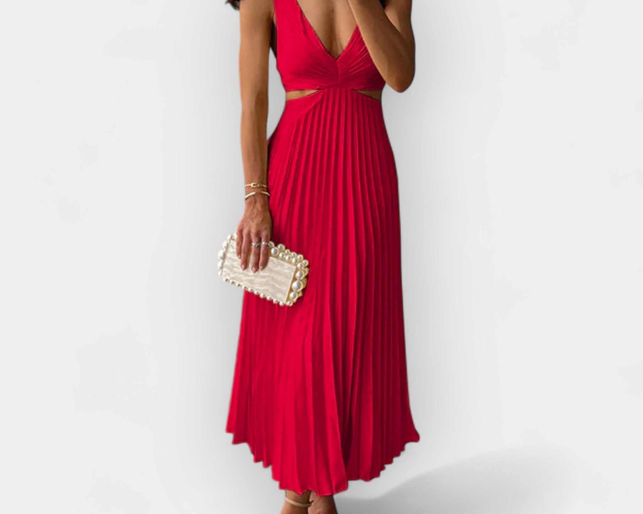 Mila | Satiinist midi kleit