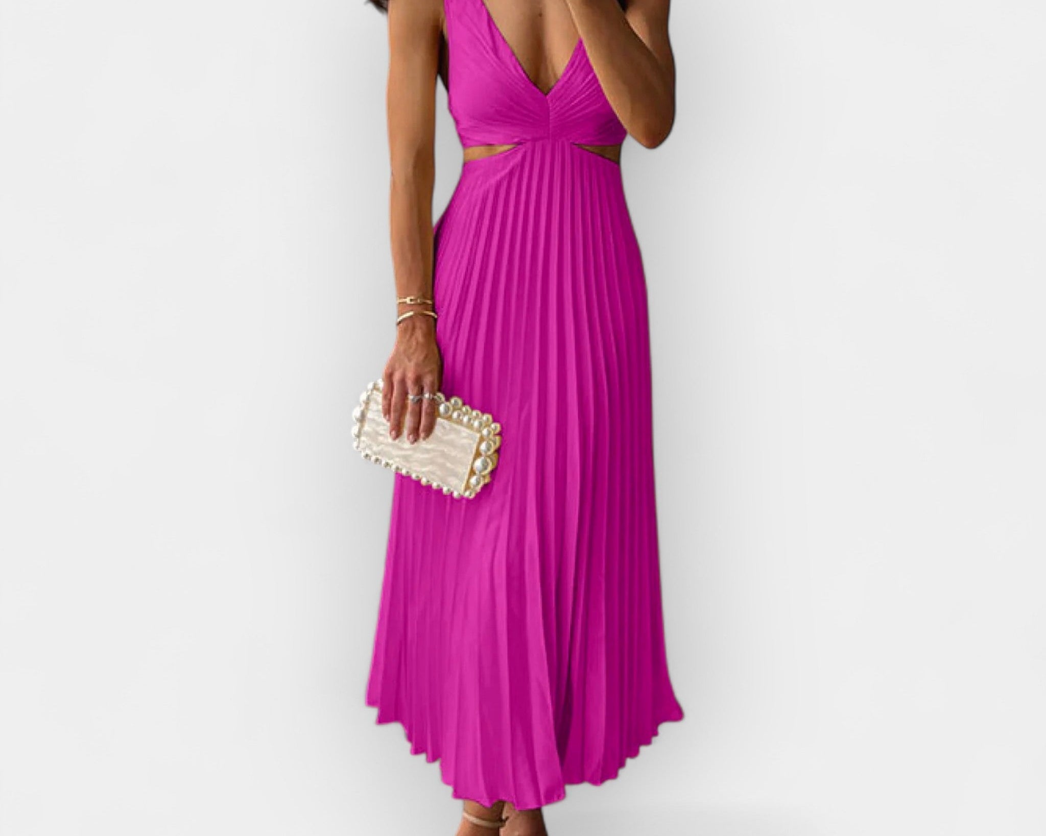 Mila | Satiinist midi kleit