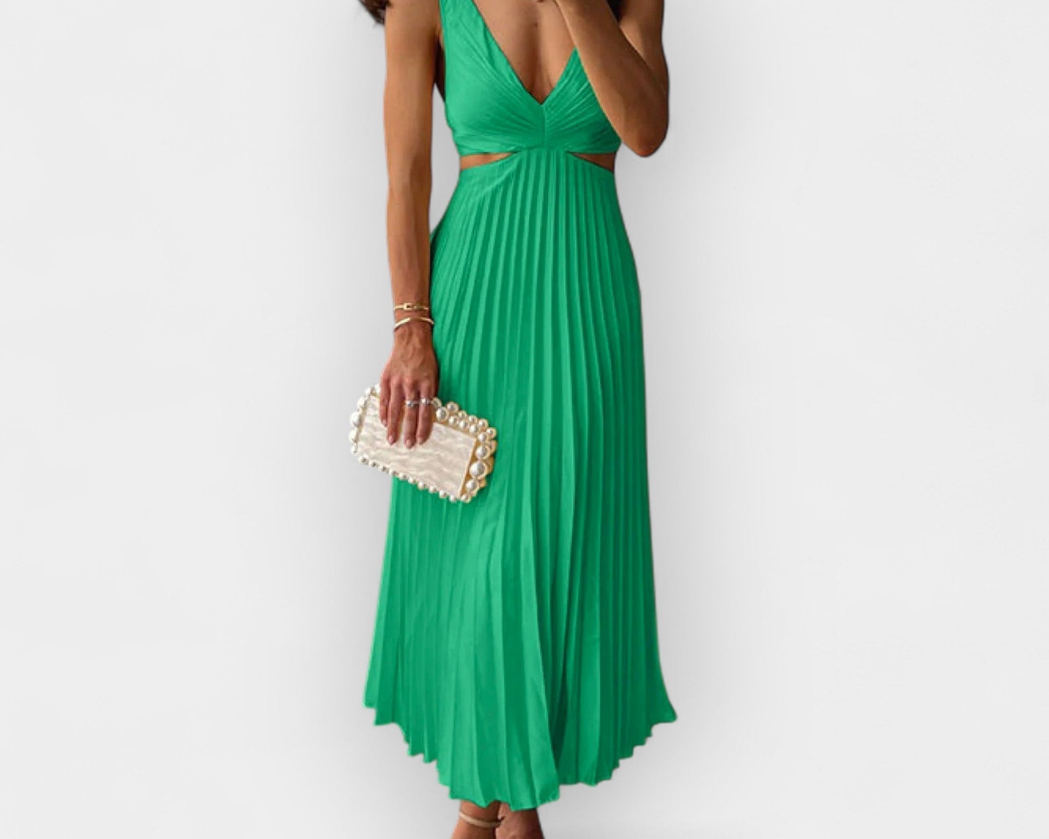 Mila | Satiinist midi kleit
